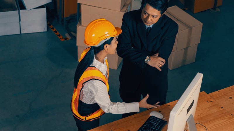 manufacturing consultant having a discussion