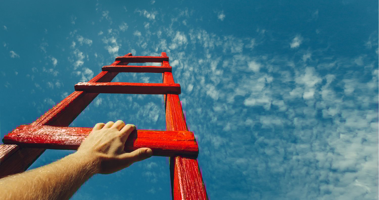 Climbing Up ladder to success
