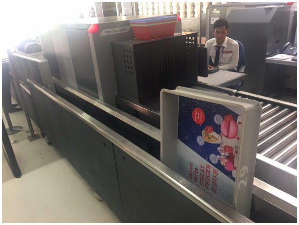 non automated airport security process