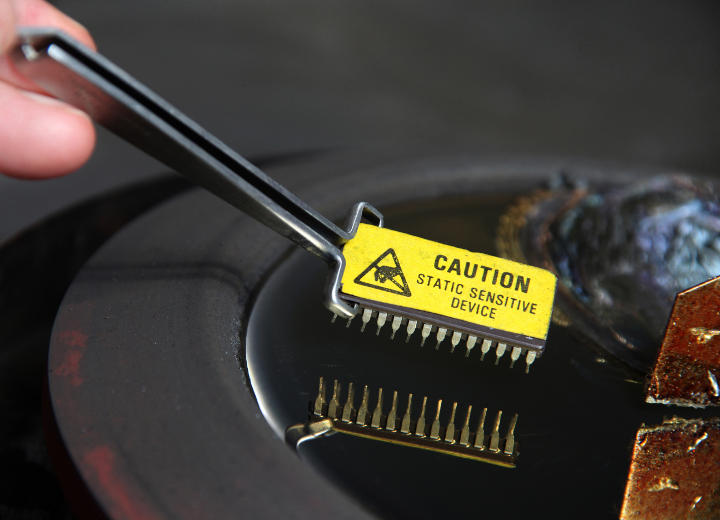 Warning about static sensitive device 