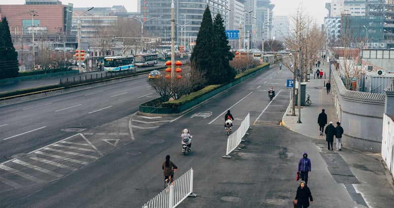Streets of China during Covid-19