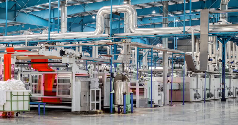 Inside view of a factory