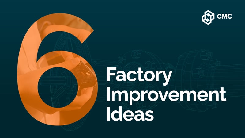 Title with text, 6 factory improvement ideas