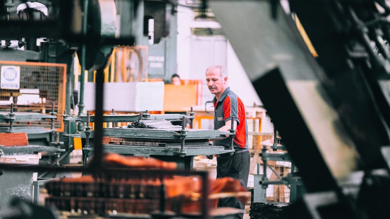 worker working in factory