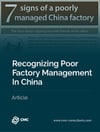 7 Signs of a poorly managed china factory
